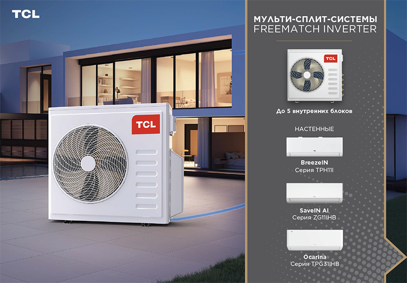 Мульти-сплит-системы TCL Freematch Inverter